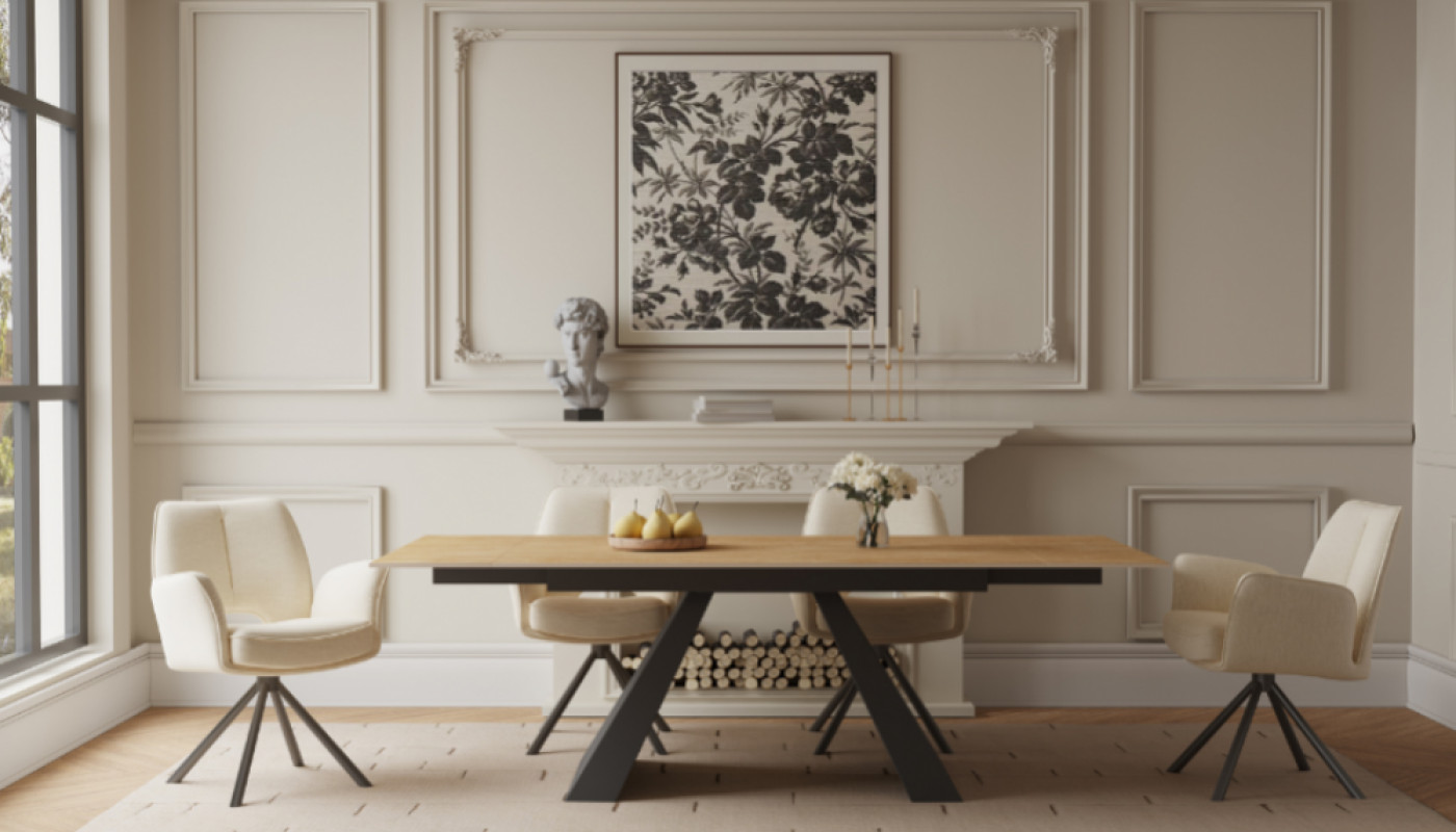 Le fauteuil pivotant, nouvelle alternative à la chaise de salle à manger